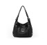 Damen-Lederhandtasche M785 schwarz