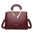 Damen-Lederhandtasche M787 weinrot