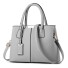 Damen-Lederhandtasche M790 grau