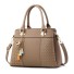 Damen-Lederhandtasche M793 khaki