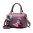 Damen-Lederhandtasche M795 hellviolett