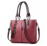 Damen-Lederhandtasche M813 weinrot