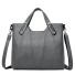 Damen-Lederhandtasche M826 grau