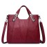 Damen-Lederhandtasche M826 weinrot