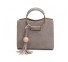 Damen-Lederhandtasche M829 grau