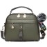 Damen-Lederhandtasche M831 oliv