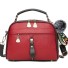 Damen-Lederhandtasche M831 rot