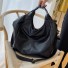 Damen-Lederhandtasche M843 schwarz