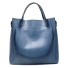 Damen-Lederhandtasche M847 blau