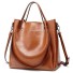 Damen-Lederhandtasche M847 braun