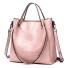 Damen-Lederhandtasche M847 rosa