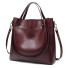 Damen-Lederhandtasche M847 weinrot