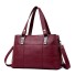 Damen-Lederhandtasche M889 weinrot