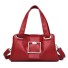 Damen-Lederhandtasche M918 rot