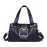 Damen-Lederhandtasche M918 schwarz