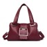 Damen-Lederhandtasche M918 weinrot