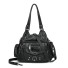 Damen-Lederhandtasche M925 schwarz