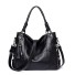 Damen-Lederhandtasche M926 schwarz