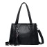 Damen-Lederhandtasche M966 schwarz