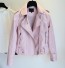 Damen-Lederjacke A1840 rosa