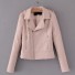 Damen-Lederjacke A1888 rosa