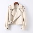 Damen-Lederjacke P1633 creme