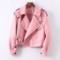 Damen-Lederjacke P1633 rosa