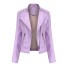 Damen-Lederjacke P1766 lavendel