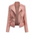 Damen-Lederjacke P1766 rosa