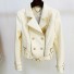 Damen-Lederjacke P2167 creme