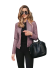 Damen-Lederjacke V150 hellviolett