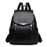 Damen-Lederrucksack E661 schwarz