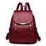 Damen-Lederrucksack E661 weinrot