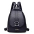 Damen-Lederrucksack E789 dunkelblau