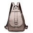 Damen-Lederrucksack E789 golden