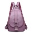 Damen-Lederrucksack E789 hellviolett