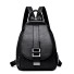 Damen-Lederrucksack E789 schwarz