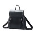 Damen-Lederrucksack E798 schwarz