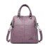 Damen-Lederrucksack E819 hellviolett