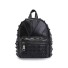 Damen-Lederrucksack E876 schwarz