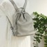 Damen-Lederrucksack E922 grau