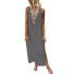 Damen Maxikleid A1 grau