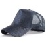 Damen-Mesh-Cap mit Glitzer dunkelblau