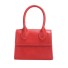 Damen-Minihandtasche aus Leder M728 rot