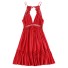 Damen-Minikleid mit Spitze rot