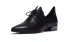 Damen-Oxford-Schuhe mit Spikes schwarz