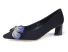 Damen-Pumps aus Wildleder mit Schleife Rosie J1762 schwarz