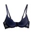 Damen-Push-up-BH mit Spitze schwarz