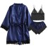 Damen-Pyjama-Set P2926 dunkelblau