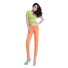 Damen-Röhrenjeans A174 orange